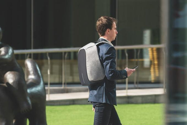 Theft Proof Backpack made with cut-proof material, hidden zipper closures and secret pockets