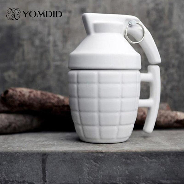 Creative Grenade Coffee Mugs Practical Water cup with Lid Funny Gifts Granada creativa taza de cafe