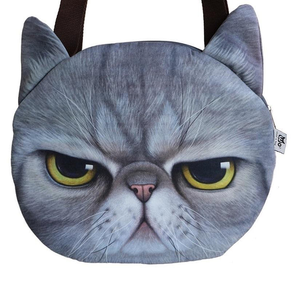 Cute Cat Face Tote Bag