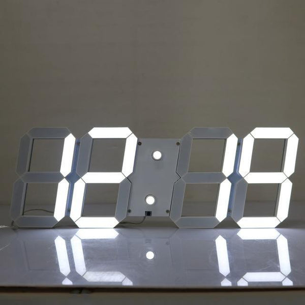 Large Digital 3D Led Wall Clock Modern Design Home Decor Duvar Saati Saat Alarms Temperature Date Countdown Timer Wall Watch