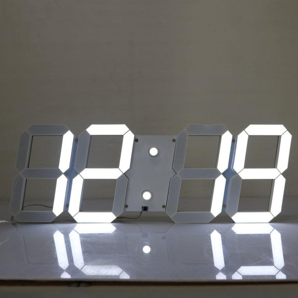 Large Digital 3D Led Wall Clock Modern Design Home Decor Duvar Saati Saat Alarms Temperature Date Countdown Timer Wall Watch