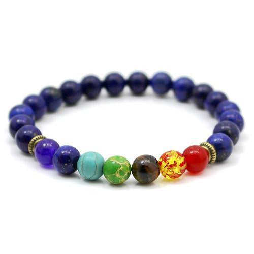 Joyme New 7 Chakra Bracelet Men Black Lava Healing Balance Beads Reiki Buddha Prayer Natural Stone Yoga Bracelet For Women