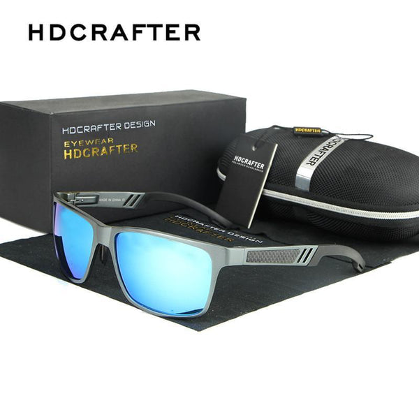 HDCRAFTER Brand New Sunglasses Metal Frame Unisex Rectangle Goggle Driving Sun Glasses Eyewear Accessories