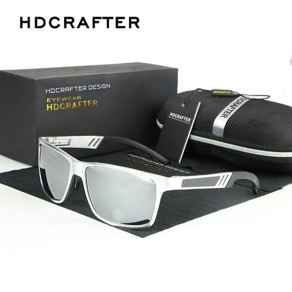 HDCRAFTER Brand New Sunglasses Metal Frame Unisex Rectangle Goggle Driving Sun Glasses Eyewear Accessories