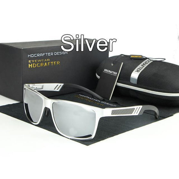 HDCRAFTER Brand New Sunglasses Metal Frame Unisex Rectangle Goggle Driving Sun Glasses Eyewear Accessories