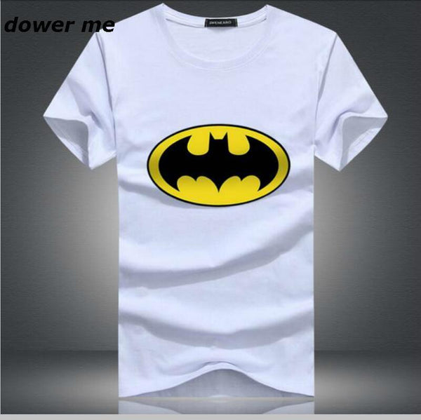 2017 New Fashion Cartoon Batman T Shirts Men O Neck Short Sleeve Cotton Mens T-Shirt Euro Size Man tshirt Tops Free Shipping