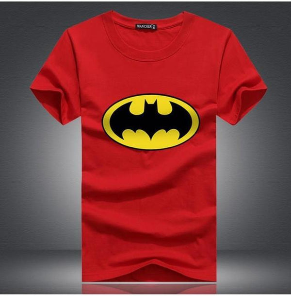 2017 New Fashion Cartoon Batman T Shirts Men O Neck Short Sleeve Cotton Mens T-Shirt Euro Size Man tshirt Tops Free Shipping