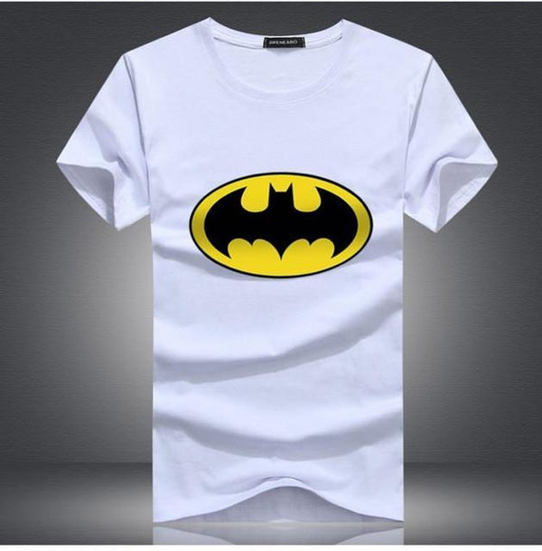 2017 New Fashion Cartoon Batman T Shirts Men O Neck Short Sleeve Cotton Mens T-Shirt Euro Size Man tshirt Tops Free Shipping