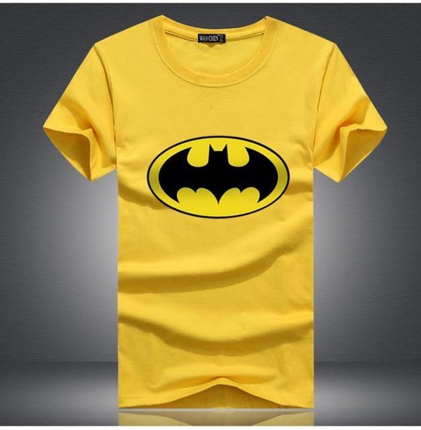 2017 New Fashion Cartoon Batman T Shirts Men O Neck Short Sleeve Cotton Mens T-Shirt Euro Size Man tshirt Tops Free Shipping