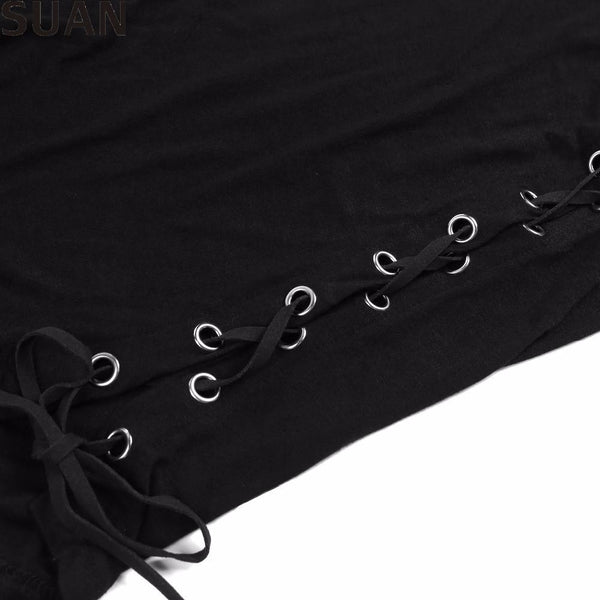 SUAN 2017 Fashion New Summer Women T-Shirts Tumblr Blusa Clothes O-Sleeveless Tops & Tees AAAAA Cotton Solid Stretchable Elastic