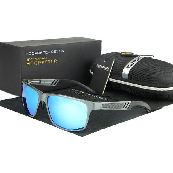 HDCRAFTER Brand New Sunglasses Metal Frame Unisex Rectangle Goggle Driving Sun Glasses Eyewear Accessories