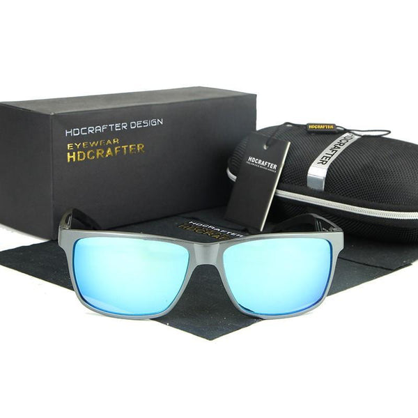 HDCRAFTER Brand New Sunglasses Metal Frame Unisex Rectangle Goggle Driving Sun Glasses Eyewear Accessories