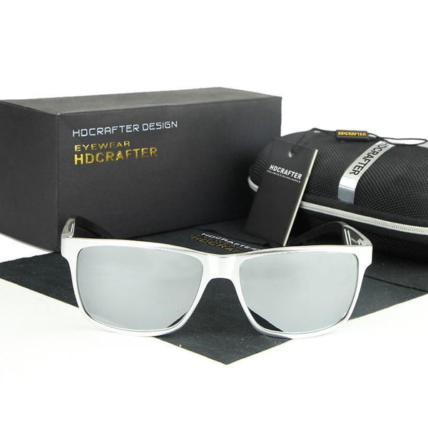 HDCRAFTER Brand New Sunglasses Metal Frame Unisex Rectangle Goggle Driving Sun Glasses Eyewear Accessories