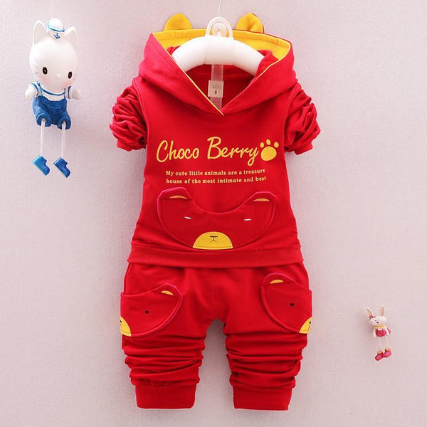 2017 fashion Kids clothes Long sleeves and trousers Sets 2 pieces suit Spring suit Boys and girls Children's clothing Cotton