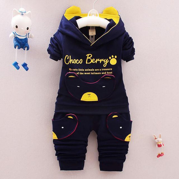 2017 fashion Kids clothes Long sleeves and trousers Sets 2 pieces suit Spring suit Boys and girls Children's clothing Cotton