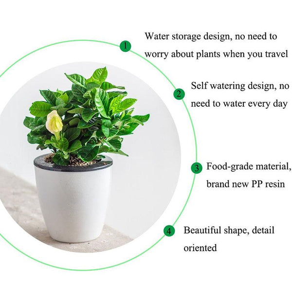 Self Watering Flower Pots (Various Sizes)