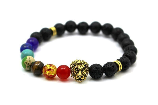 Joyme New 7 Chakra Bracelet Men Black Lava Healing Balance Beads Reiki Buddha Prayer Natural Stone Yoga Bracelet For Women