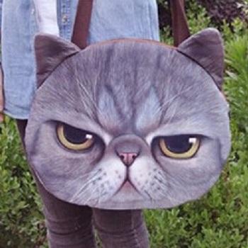 Cute Cat Face Tote Bag