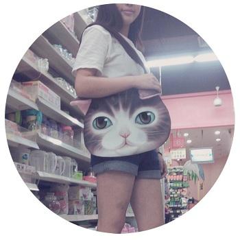 Cute Cat Face Tote Bag