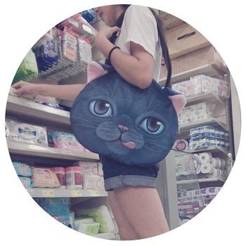 Cute Cat Face Tote Bag