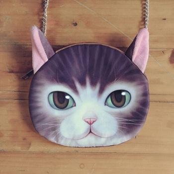 Cute Cat Face Tote Bag