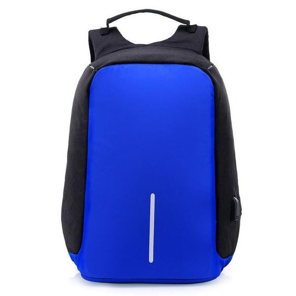Theft Proof Backpack made with cut-proof material, hidden zipper closures and secret pockets