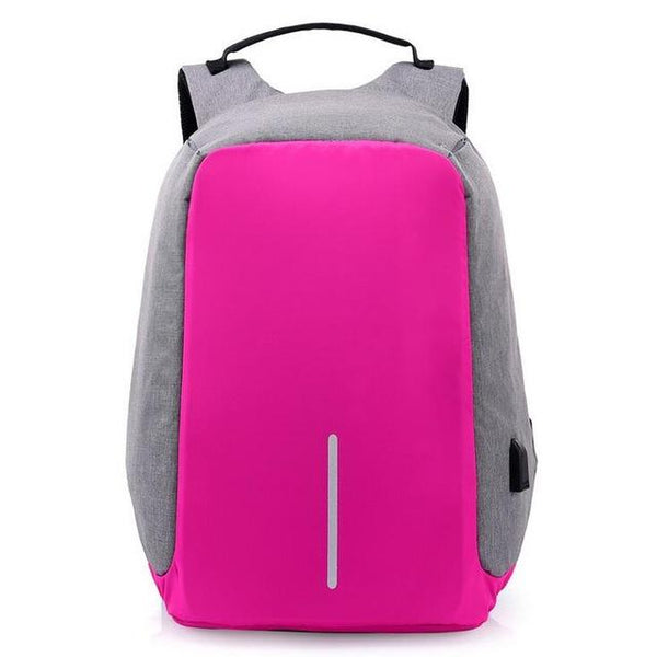 Theft Proof Backpack made with cut-proof material, hidden zipper closures and secret pockets