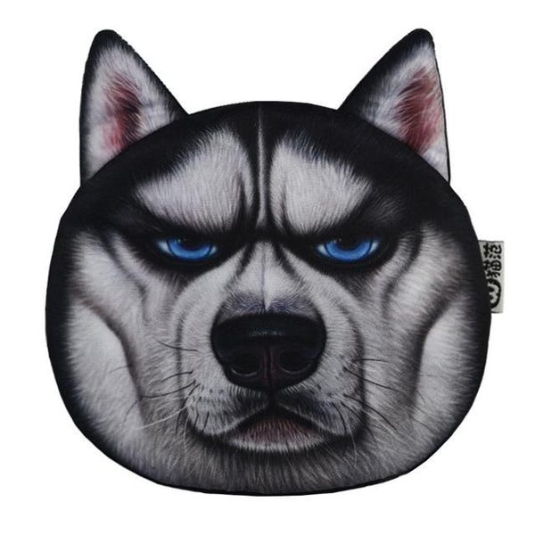 Cute Cat Face Printing Zipper Coin Purses Women Cartoon Coin Wallets Ladies Makeup Storage Bag