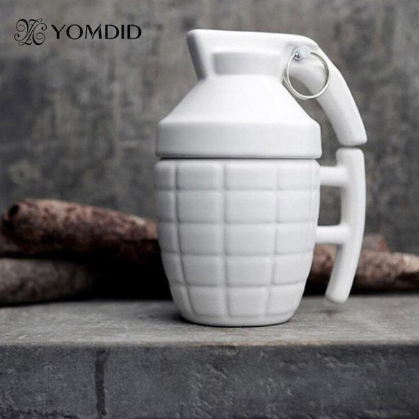 Creative Grenade Coffee Mugs  Practical Water cup with Lid Funny Gifts Granada creativa taza de cafe