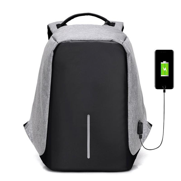 Theft Proof Backpack made with cut-proof material, hidden zipper closures and secret pockets