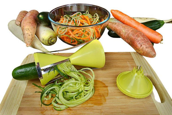 4-Blade Spiral Vegetable Slicer Cutter for Carrot Cucumber Potato Courgette zucchini