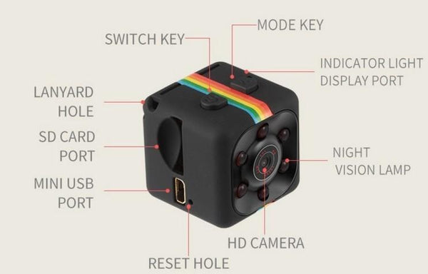 Newest Hot Mini Camera HD Camcorder HD Night Vision Camera 1080P SQ8 SQ9 SQ11  Aerial Sports Mini DV Voice Video Recorder