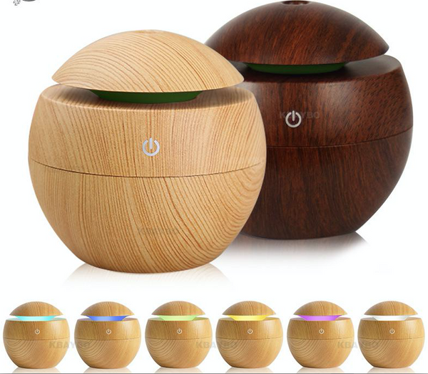 USB Essential Oils Mini Diffuser for Aromatherapy | Cool Mist Humidifier Air Purifier and 7 Color Change LED Night Light for Home