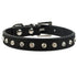 Clear Rhinestones Diamante Soft Suede Leather Dog Puppy Cat Collars 3 Sizes