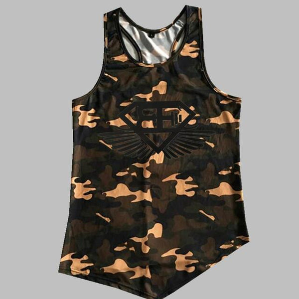 Fitness Men Tank Top Army Camo Camouflage Mens Bodybuilding Stringers Tank Tops Singlet Brand Clothing Sleeveless Shirt