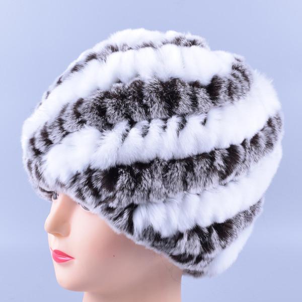 Genuine Rex Fur Pom poms Snow Cap Winter Hats for Girls Skull Cap Real Fur Knitting Rabbit Skullies Beanies Women Hats LQ11169