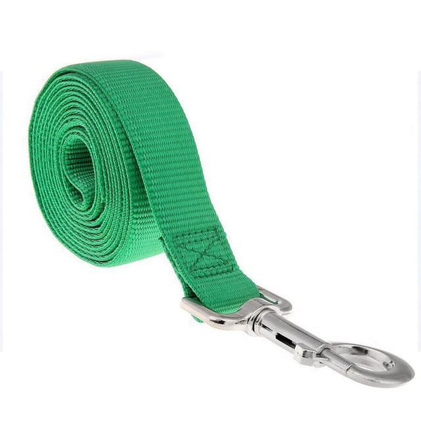 Short Dog Pet Lead Leash for Dogs Cats Red Green Blue Nylon Walk Dog Leash Selectable Size Outdoor Security Training Dog Harness