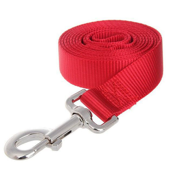 Short Dog Pet Lead Leash for Dogs Cats Red Green Blue Nylon Walk Dog Leash Selectable Size Outdoor Security Training Dog Harness