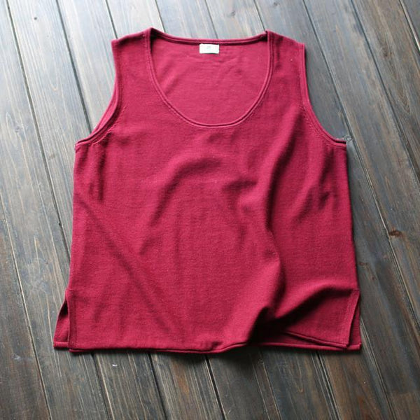 Johnature 12 Colors Tank 2017 New Summer Cotton Women Vest Knitted Solid Color O-neck Washed Female Loose Tops