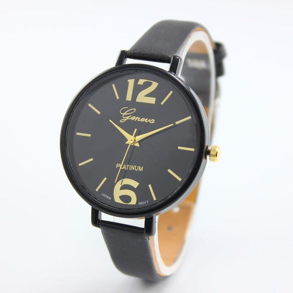 Ladies Fashion Quartz Watches Women Green Geneva Watch Women Leather Casual Dress Women's Watch Wrist Watch Saat Montre Femme