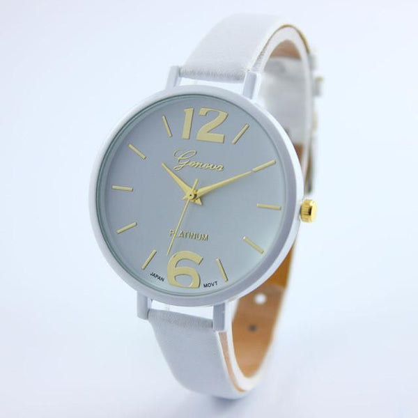 Ladies Fashion Quartz Watches Women Green Geneva Watch Women Leather Casual Dress Women's Watch Wrist Watch Saat Montre Femme