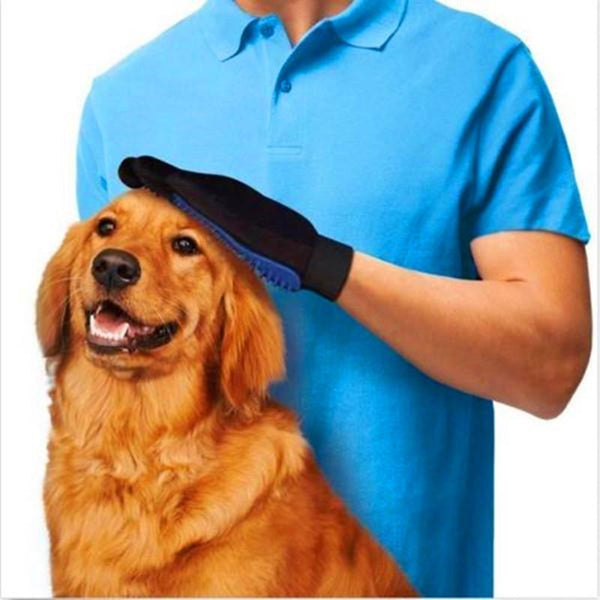 Pet Silicone True Glove Touch Deshedding Brush Cleaning Glove For Dog Cat Gentle Efficient Massage Grooming Pet Dog Accessories