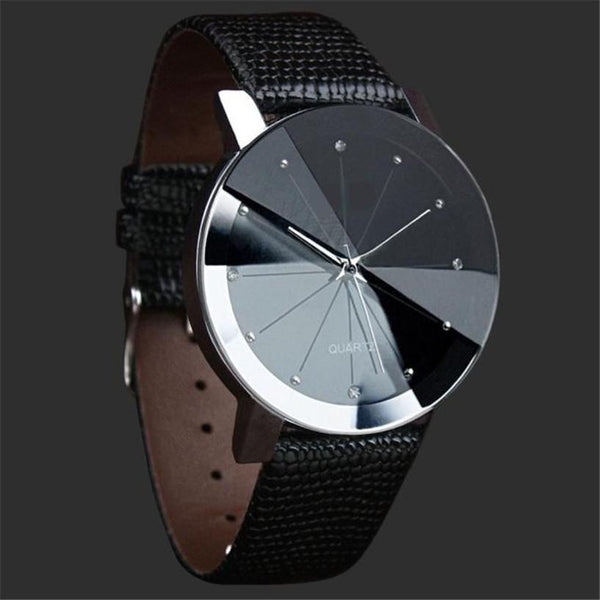 Fabulous NEW Luxury Quartz Sport Military Stainless Steel Dial Leather Band Wrist Watch Men watch black