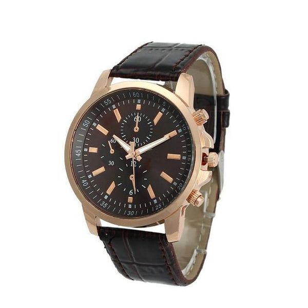 Men Wrist Watches Casual Geneva Faux Leather Quartz Analog reloj hombre kol saati Good-looking