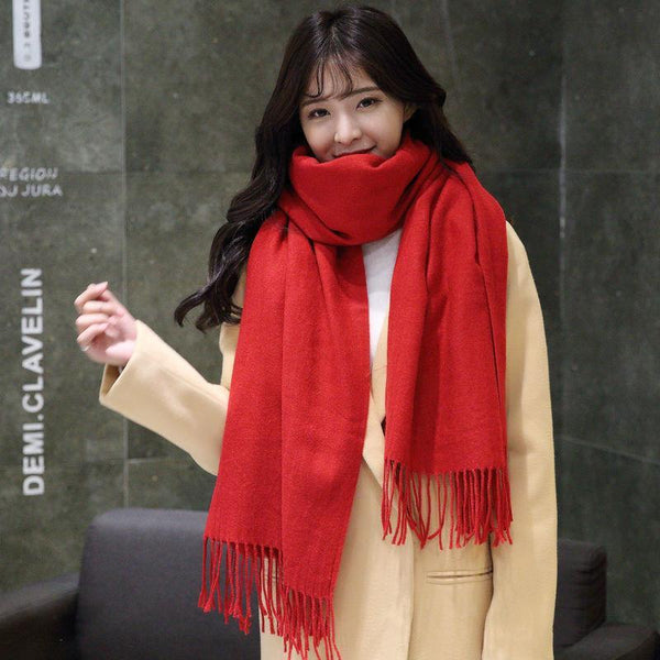 HOT Luxury Brand Scarf Pashmina Cashmere Scarf Wrap Shawl Winter Scarf Women's Scarves Tassel Long Blanket Cachecol High Quality