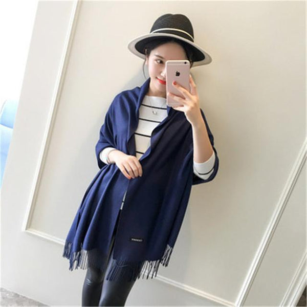 HOT Luxury Brand Scarf Pashmina Cashmere Scarf Wrap Shawl Winter Scarf Women's Scarves Tassel Long Blanket Cachecol High Quality