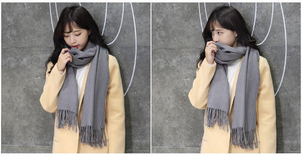 HOT Luxury Brand Scarf Pashmina Cashmere Scarf Wrap Shawl Winter Scarf Women's Scarves Tassel Long Blanket Cachecol High Quality