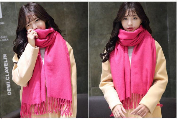 HOT Luxury Brand Scarf Pashmina Cashmere Scarf Wrap Shawl Winter Scarf Women's Scarves Tassel Long Blanket Cachecol High Quality