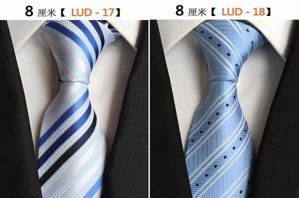 GUSLESON Classic 100% Silk Mens Ties New Design Neck Ties 8cm Plaid&Striped Ties for Men Formal Business Wedding Party Gravatas