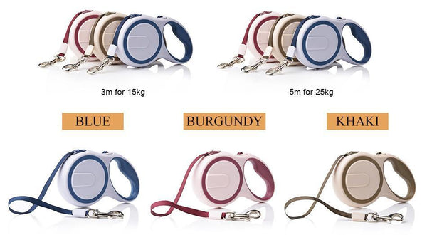 New Arrival Brand ABS High-Grade Stable Durable 3 Meter Automatic Retractable Dog Traction Rope Leashes Pet Leads